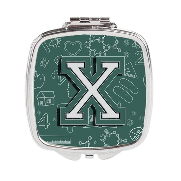 Carolines Treasures Letter x Back to School Initial Compact Mirror CJ2010-XSCM